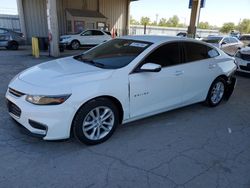 Chevrolet Malibu lt salvage cars for sale: 2018 Chevrolet Malibu LT