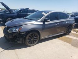 Salvage cars for sale from Copart Grand Prairie, TX: 2018 Nissan Sentra S