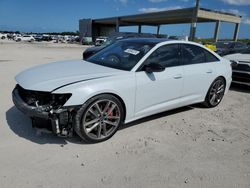 Salvage cars for sale from Copart West Palm Beach, FL: 2021 Audi S6 Prestige