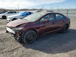 Salvage cars for sale at Ottawa, ON auction: 2015 Honda Civic LX