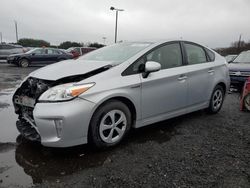 Salvage cars for sale from Copart Assonet, MA: 2015 Toyota Prius