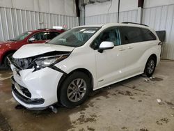 Salvage cars for sale from Copart Franklin, WI: 2021 Toyota Sienna LE