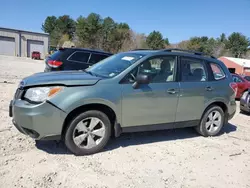 Salvage cars for sale at Mendon, MA auction: 2015 Subaru Forester 2.5I