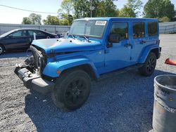 Jeep Wrangler salvage cars for sale: 2014 Jeep Wrangler Unlimited Sahara