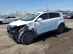 Salvage cars for sale at Montreal Est, QC auction: 2011 KIA Sportage LX