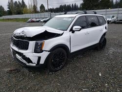 Salvage cars for sale from Copart Graham, WA: 2022 KIA Telluride SX