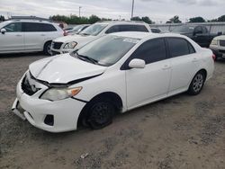 Vehiculos salvage en venta de Copart Sacramento, CA: 2011 Toyota Corolla Base