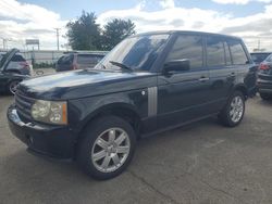 Salvage cars for sale at Moraine, OH auction: 2007 Land Rover Range Rover HSE