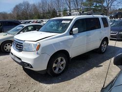Salvage cars for sale at North Billerica, MA auction: 2013 Honda Pilot EX