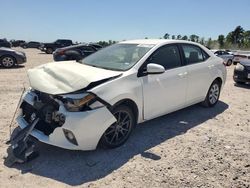 Salvage cars for sale from Copart Houston, TX: 2016 Toyota Corolla L