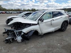Salvage cars for sale at Cahokia Heights, IL auction: 2021 Infiniti QX50 Luxe