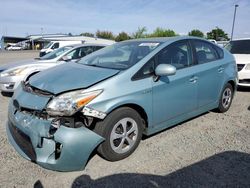 Vehiculos salvage en venta de Copart Sacramento, CA: 2015 Toyota Prius