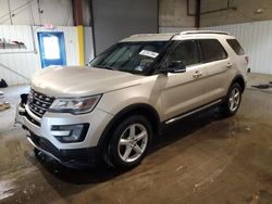 Ford Explorer salvage cars for sale: 2017 Ford Explorer XLT