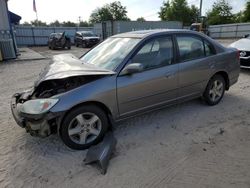 Salvage cars for sale from Copart Midway, FL: 2005 Honda Civic EX