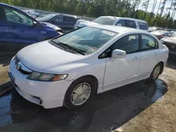 Salvage cars for sale at Harleyville, SC auction: 2010 Honda Civic Hybrid