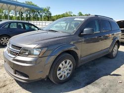 Salvage cars for sale from Copart Spartanburg, SC: 2018 Dodge Journey SE