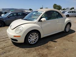 Salvage cars for sale at San Diego, CA auction: 2008 Volkswagen New Beetle Convertible SE