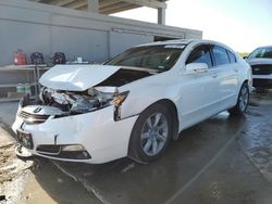 Salvage cars for sale at West Palm Beach, FL auction: 2012 Acura TL
