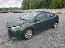 Salvage cars for sale from Copart Concord, NC: 2014 Toyota Corolla L