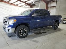 Salvage cars for sale at North Billerica, MA auction: 2014 Toyota Tundra Double Cab SR/SR5
