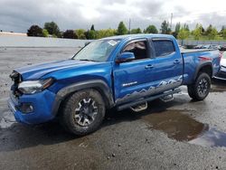 Toyota Tacoma Double cab salvage cars for sale: 2018 Toyota Tacoma Double Cab