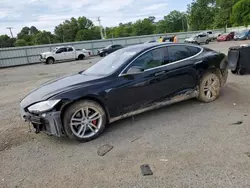 Salvage cars for sale at Shreveport, LA auction: 2014 Tesla Model S