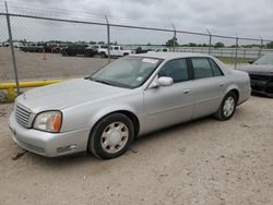 Salvage cars for sale at Houston, TX auction: 2001 Cadillac Deville