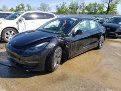 Salvage cars for sale at Bridgeton, MO auction: 2022 Tesla Model 3