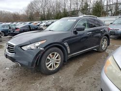Salvage cars for sale at North Billerica, MA auction: 2012 Infiniti FX35