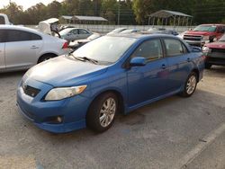 Salvage cars for sale at Savannah, GA auction: 2009 Toyota Corolla Base