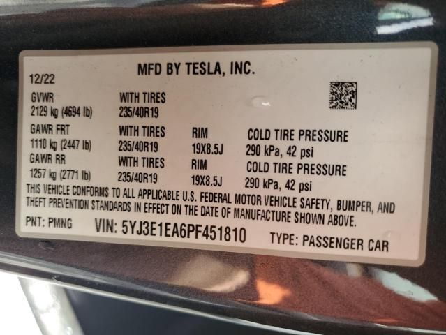 2023 Tesla Model 3