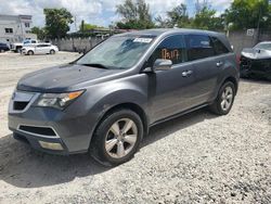 Salvage cars for sale at Opa Locka, FL auction: 2010 Acura MDX