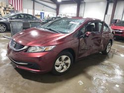 Salvage cars for sale from Copart West Mifflin, PA: 2013 Honda Civic LX