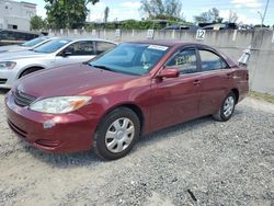 Salvage cars for sale from Copart Opa Locka, FL: 2004 Toyota Camry LE