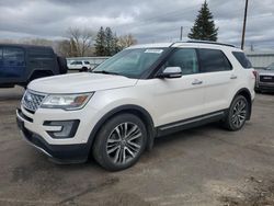 Ford salvage cars for sale: 2017 Ford Explorer Platinum