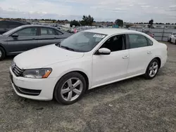 Salvage cars for sale at Antelope, CA auction: 2013 Volkswagen Passat SE