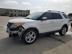 Salvage cars for sale from Copart Wilmer, TX: 2013 Ford Explorer Limited