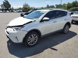Salvage cars for sale at San Martin, CA auction: 2016 Toyota Rav4 Limited