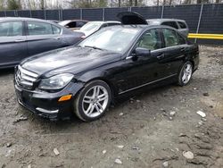 Mercedes-Benz salvage cars for sale: 2013 Mercedes-Benz C 300 4matic