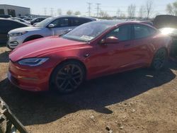 Salvage cars for sale from Copart Elgin, IL: 2021 Tesla Model S
