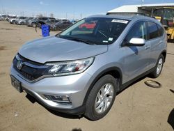 Salvage cars for sale at Brighton, CO auction: 2015 Honda CR-V EXL