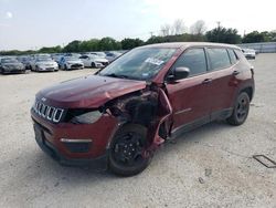 Salvage cars for sale at San Antonio, TX auction: 2021 Jeep Compass Sport