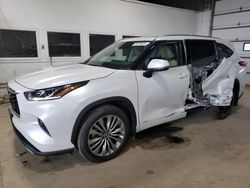 Vehiculos salvage en venta de Copart Blaine, MN: 2022 Toyota Highlander Hybrid Platinum