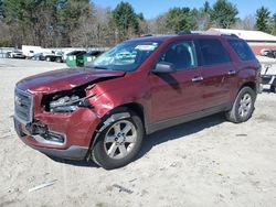 Salvage cars for sale at Mendon, MA auction: 2016 GMC Acadia SLE
