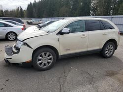 Salvage cars for sale from Copart Arlington, WA: 2008 Lincoln MKX