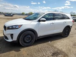 Salvage cars for sale from Copart London, ON: 2019 KIA Sorento LX
