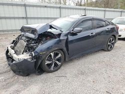 Salvage cars for sale at Hurricane, WV auction: 2017 Honda Civic Touring