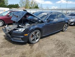 Salvage cars for sale at Finksburg, MD auction: 2018 Audi A4 Premium Plus