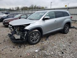 Salvage cars for sale from Copart Lawrenceburg, KY: 2019 Toyota Highlander SE
