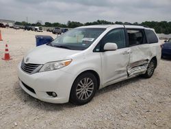 Salvage cars for sale from Copart New Braunfels, TX: 2016 Toyota Sienna XLE